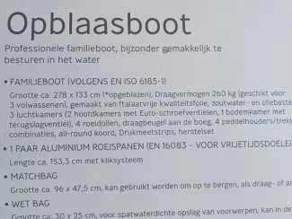 Drie persoons rubberboot